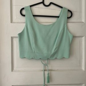 Hyfve corset tie back crop top | medium